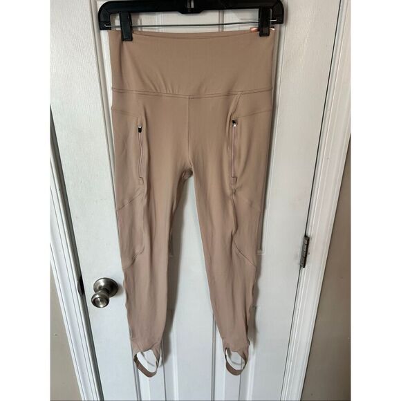 Calia Pants Women Small Beige Nude Sculpt Stirrup Leggings Workout Athleisure - Picture 1 of 7